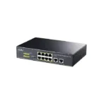 CUDY FS1006P 4-Port 10/100M PoE+ Switch 60W 2×Uplink CCTV Mode 250m Fanless