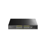 CUDY FS1018PS1 16-Port 10/100M PoE+ Switch 200W 2×Gigabit Uplink 1×SFP Rack Mount