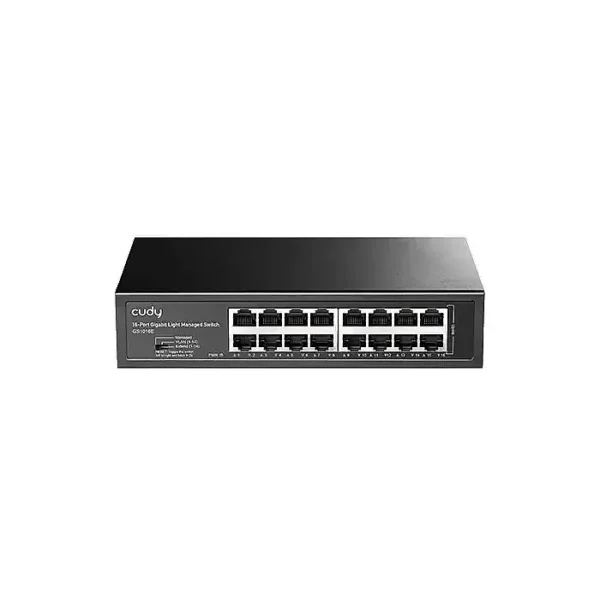 CUDY GS1016E 16-Port Gigabit Smart Managed Switch VLAN QoS Rack Mount