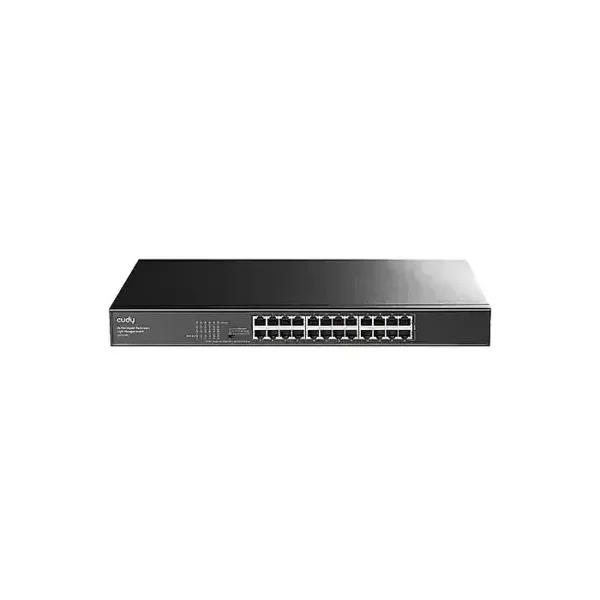 CUDY GS1024E 24-Port Gigabit Smart Managed Switch VLAN QoS Rack Mount