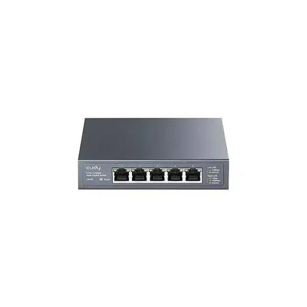 CUDY HS105 5-Port 2.5Gbps Unmanaged Gigabit Switch Metal Case Plug & Play