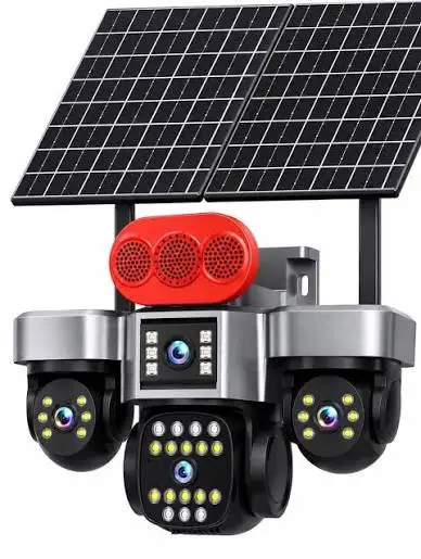 Geek Space BS-ET-5L-5G-eSIM Solar Powered 4-Lens Security Camera 4G 5G LTE with e-SIM Geek Space BS-ET-5L-5G-eSIM Solar Powered 4-Lens Security Camera 4G 5G LTE with e-SIM