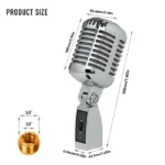 HIVE GM55 XLR Dynamic Microphone-Silver