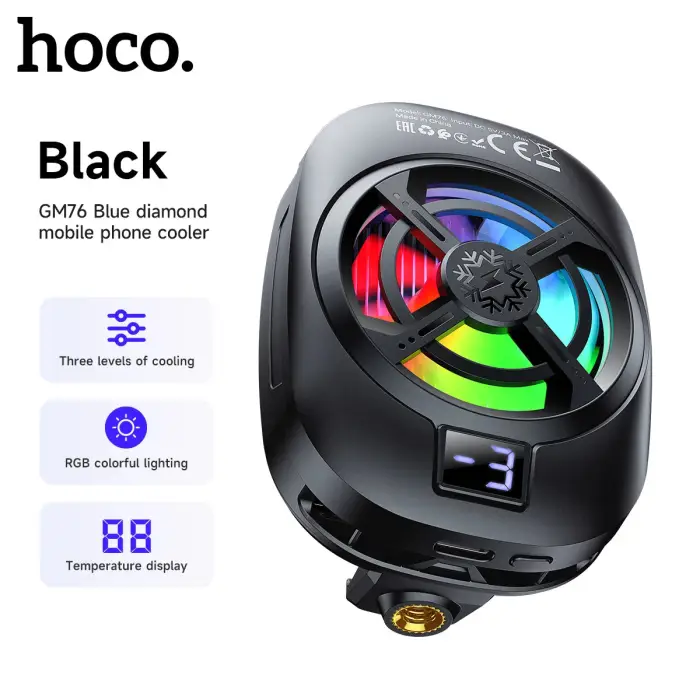 Hoco GM76 Blue Diamond Mobile Phone Cooler Hoco GM76 Blue Diamond Mobile Phone Cooler
