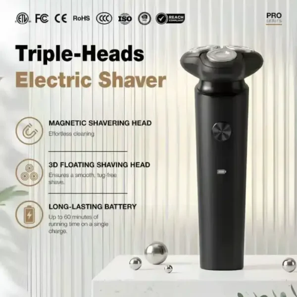 KFI LS306 Magnetic 3D Rotary Electric Shaver