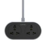 LDNIO SC2018-5M 3 Pin 2 Port Black Power Strip (5 Meter)