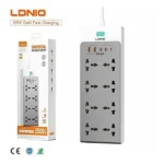 LDNIO SC4 65W PD GaN Power Strip 13-in-1 Fast Charging Extension Board for Home, Office, and Travel