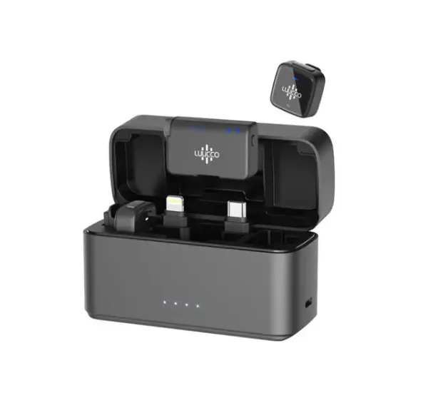 Luucco AirMic combo Wireless Lavalier Microphone Dual Mic 2.4GHz, USB-C & Lightning, Noise Reduction