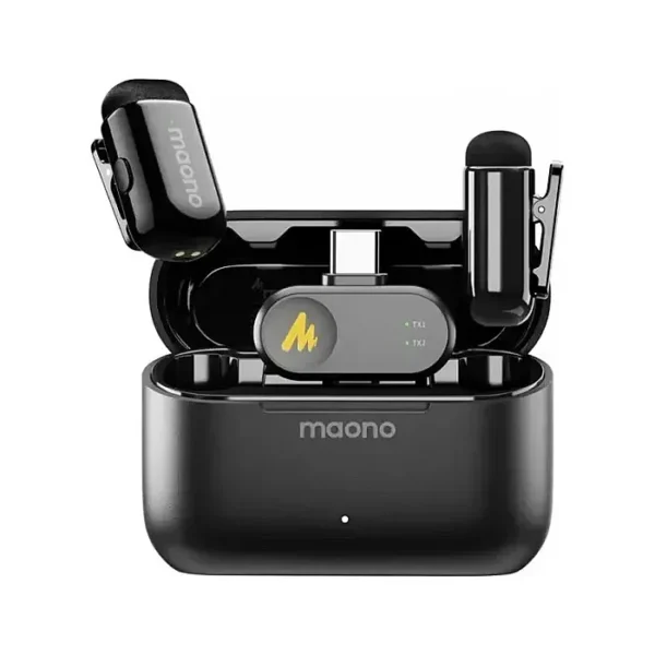Maono WAVE T1 MINI Wireless Microphone noise cancellation with Ai Voice Changer Microphone
