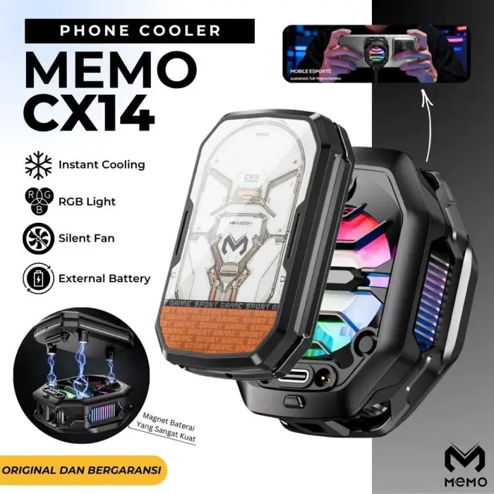 MEMO CX14 Magnetic Phone Cooler with 2000mAh Battery Pack MEMO CX14 Magnetic Phone Cooler with 2000mAh Battery Pack
