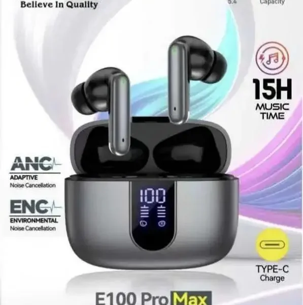 MKB E100 Pro Max ANC+ENC True Wirless Blutooth Earbuds