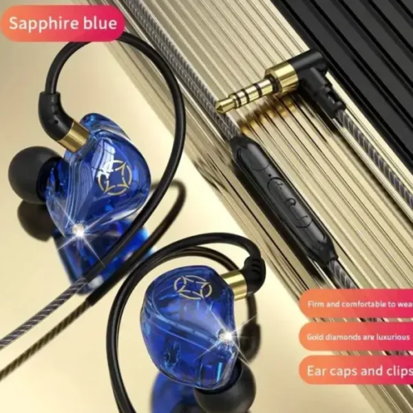 MKB M800 HiFi Bass Double Dynamic Earphones