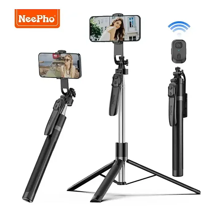 Neepho NP-Z12 183cm Aluminum Alloy Selfie Stick & Tripod with Remote Control stable adjustable tripod