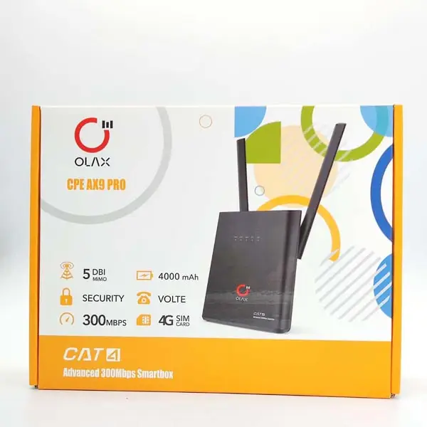 OLAX AX9 Pro 300mbps 4g router 4000mah battery wi-fi router with SMA antenna OLAX AX9 Pro 300mbps 4g router 4000mah battery wi-fi router with SMA antenna