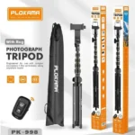 Plokama PK-998 Photograph Tripod & Selfie Stick Multiple Device Usage Height Adjut Stable and Linshakable with Remote control (200CM)
