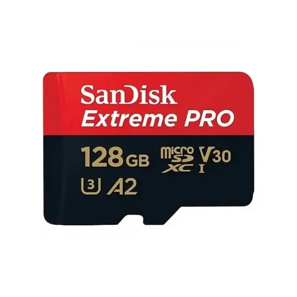 SanDisk Extreme Pro 128GB Memory Card SDXC UHS-I U3 A2 V30 With Adapter