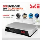 SKE POE-36E 20000MAH LifePO4 Battery 36Watt 5V 9V 12V 3A Mini DC Router UPS