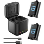 TELESIN Charger Box With 2 Batteries Set for GoPro HERO 13