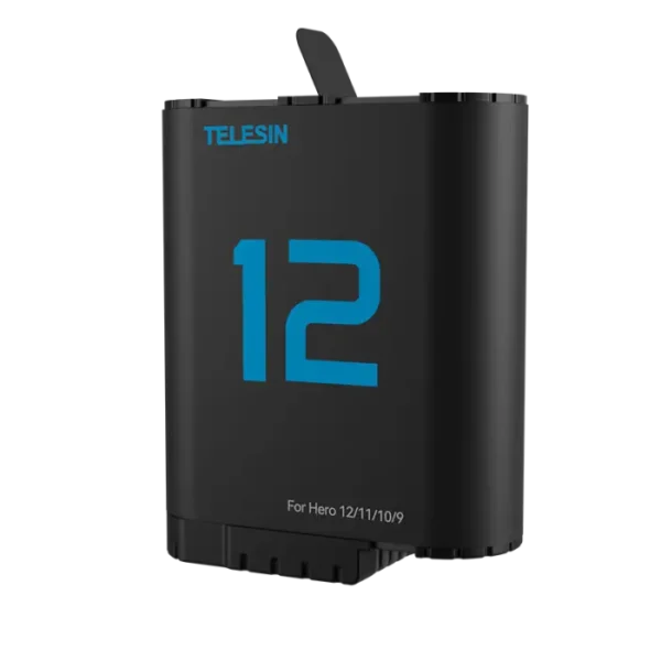 TELESIN Decoded Battery for GoPro Hero 12/11/10/9 Black