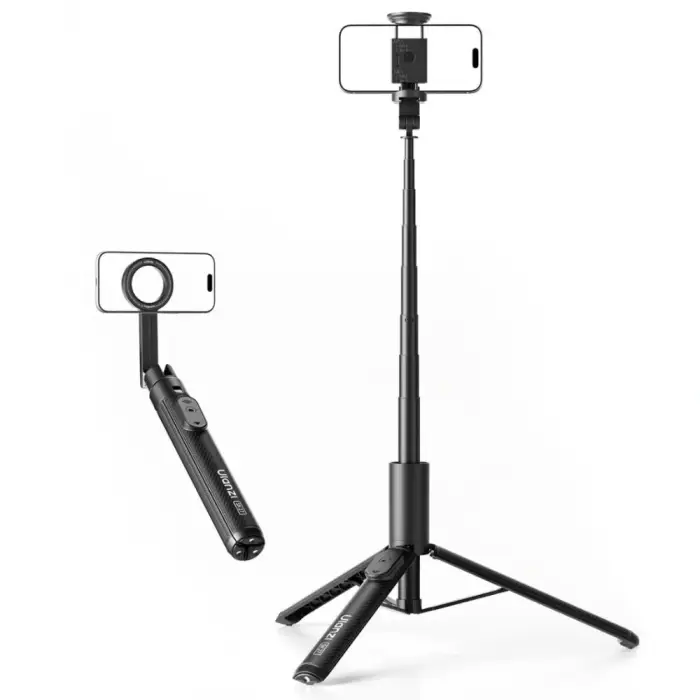 ULANZI SK27 Portable Selfie Stick Plus – 1.54m Extension, Magnetic tripod