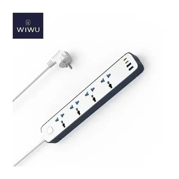WiWU Wi-S007 PS422 20W GaN 8 in 1 Compact Charging Power Strip